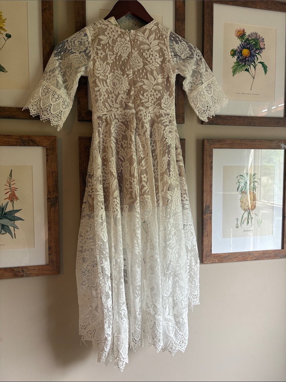 Joyfolie White Lace High-Low Dress for Girls - Picture 2 of 5